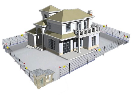 小區(qū)電子圍欄防盜解決方案